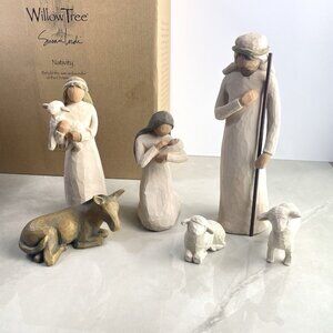 1999 Willow Tree Nativity Set Susan Lordi 6 Piece In Box 26005 Demdaco